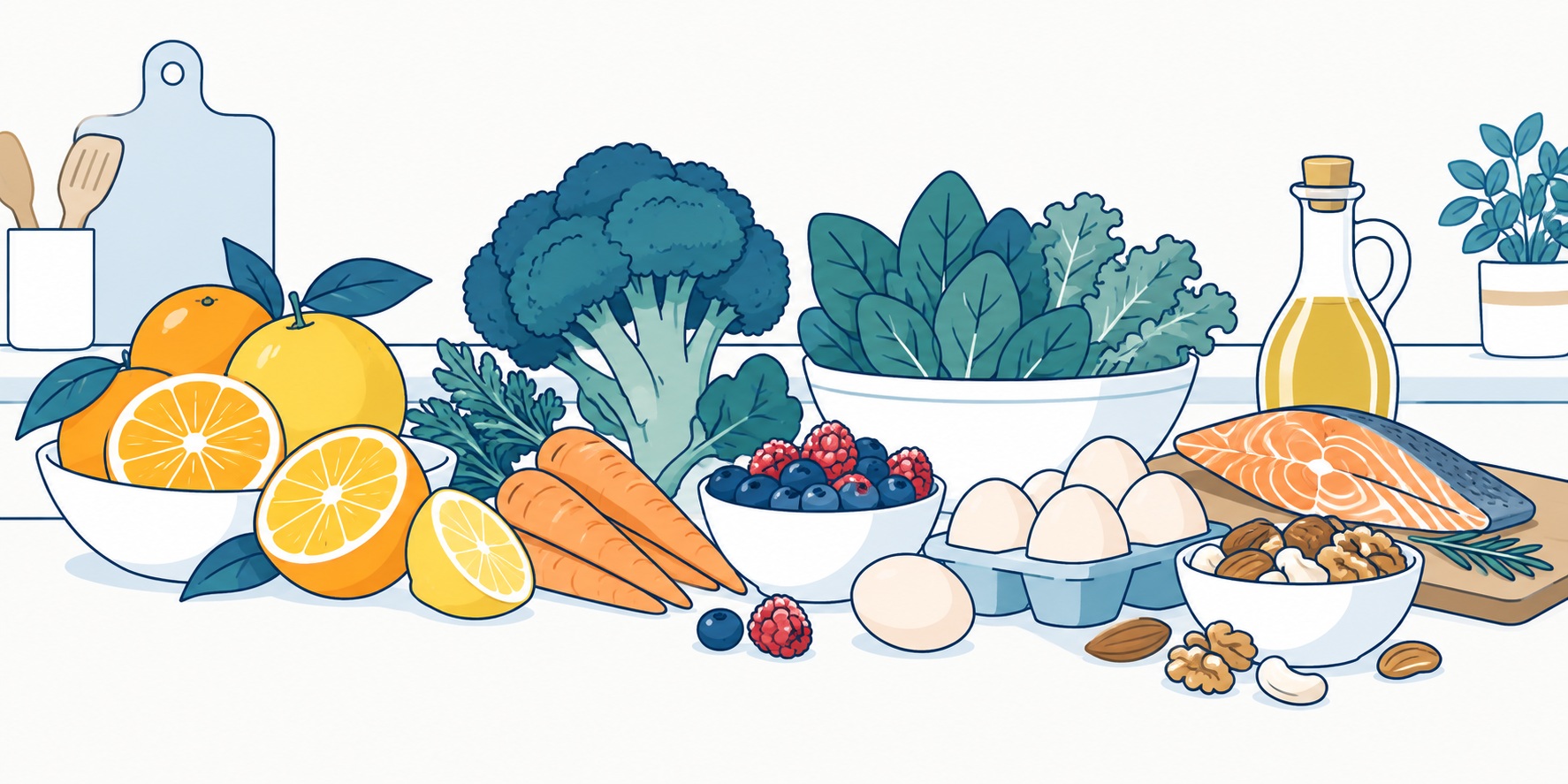Сколько содержится витаминов в разных продуктах?
